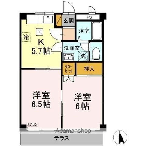 千葉県千葉市緑区おゆみ野南１ おゆみ野駅 2K アパート 賃貸物件詳細