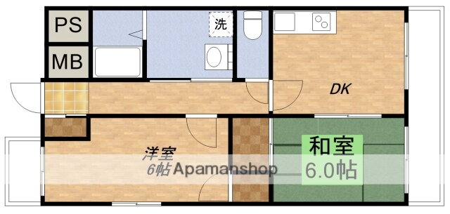 第２白鳥マンション 4階 2DK 賃貸物件詳細