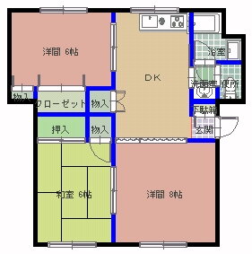 市毛グリーンハイツ 1階 3DK 賃貸物件詳細