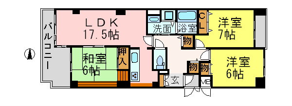 兵庫県西宮市新甲陽町 甲陽園駅 3LDK マンション 賃貸物件詳細