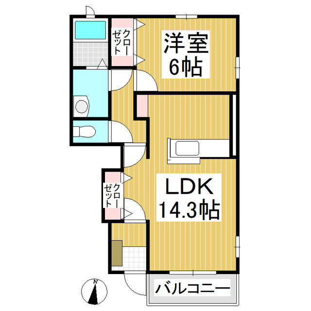 長野県長野市大字大豆島 長野駅 1LDK アパート 賃貸物件詳細