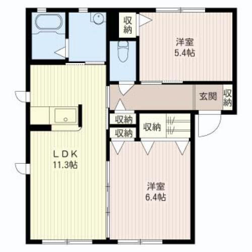 群馬県邑楽郡大泉町仙石２ 西小泉駅 2LDK アパート 賃貸物件詳細