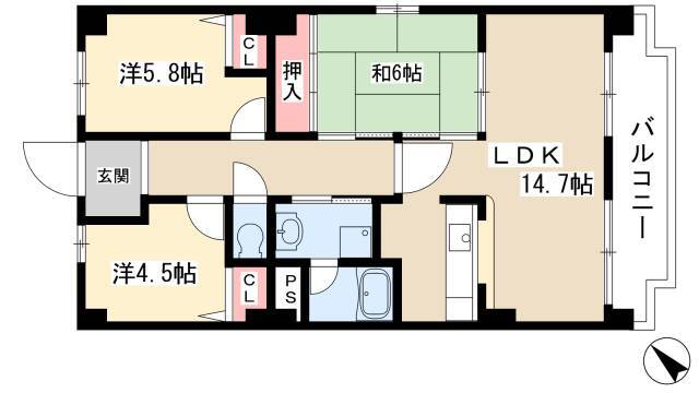 愛知県名古屋市北区上飯田東町１ 大曽根駅 3LDK マンション 賃貸物件詳細