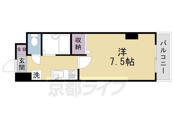 京都府京都市北区等持院北町 北野白梅町駅 1K マンション 賃貸物件詳細