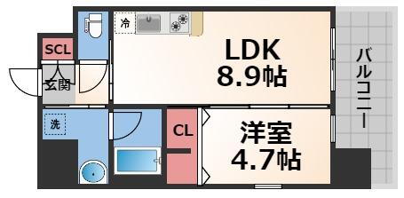 大阪府東大阪市足代北１ 新深江駅 1LDK マンション 賃貸物件詳細