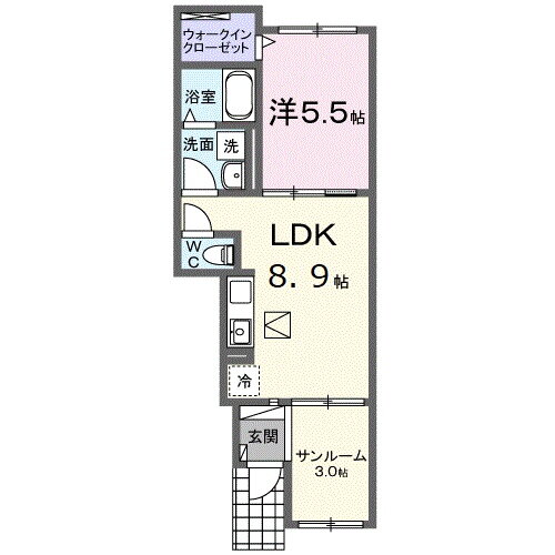 畑賀１丁目アパート 1階 1LDK 賃貸物件詳細