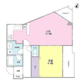 ２１ｄｅ南平台 2階 1LDK 賃貸物件詳細