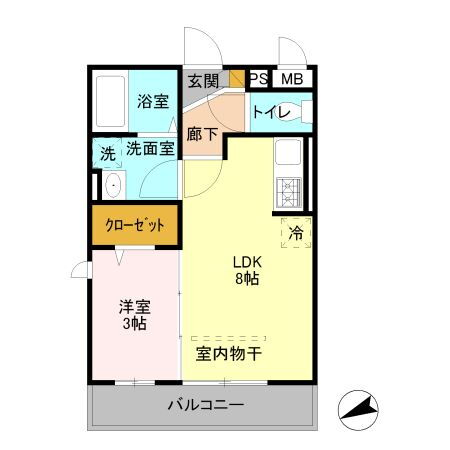 埼玉県越谷市赤山町１ 越谷駅 1LDK アパート 賃貸物件詳細