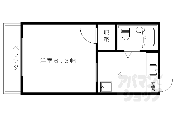 京都府京都市中京区西ノ京御輿岡町 円町駅 1K マンション 賃貸物件詳細