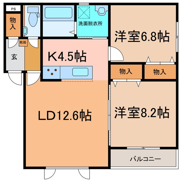 北海道河東郡音更町木野大通東４ 2LDK マンション 賃貸物件詳細