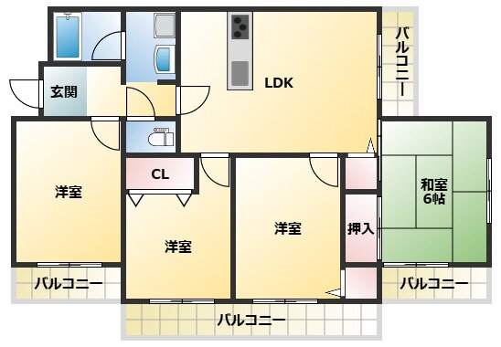 大阪府大阪市東住吉区南田辺３ 南田辺駅 4LDK マンション 賃貸物件詳細