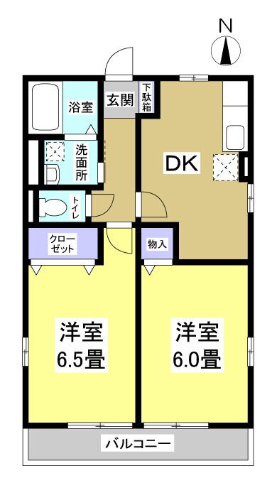 静岡県浜松市中央区小豆餅４ 2DK アパート 賃貸物件詳細