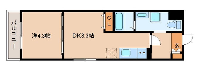 ゴールドムーン 3階 1DK 賃貸物件詳細