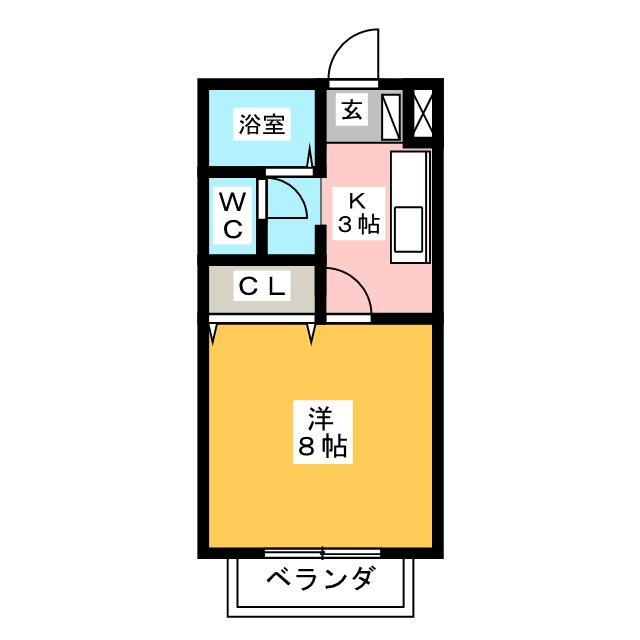 愛知県小牧市大字舟津 1K アパート 賃貸物件詳細