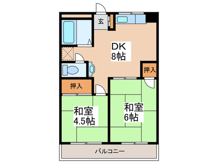 神奈川県横浜市青葉区美しが丘５ あざみ野駅 2DK マンション 賃貸物件詳細