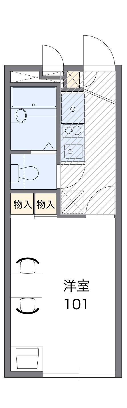ラドゥガールＫ 1階 1K 賃貸物件詳細