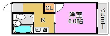 ハイツ朝川 3階 1K 賃貸物件詳細