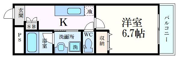 広島県広島市西区観音本町１ 西観音町駅 1K マンション 賃貸物件詳細