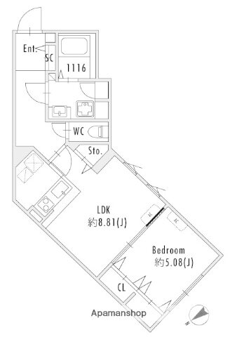 東京都世田谷区北沢１ 池ノ上駅 1LDK マンション 賃貸物件詳細
