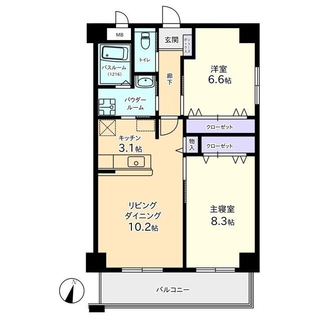 アパラザール高岡末広町 5階 2LDK 賃貸物件詳細