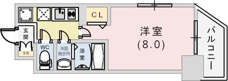 兵庫県神戸市兵庫区荒田町１ 神戸駅 1K マンション 賃貸物件詳細