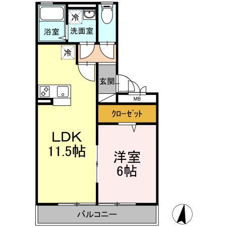 福岡県久留米市津福今町 津福駅 1LDK アパート 賃貸物件詳細