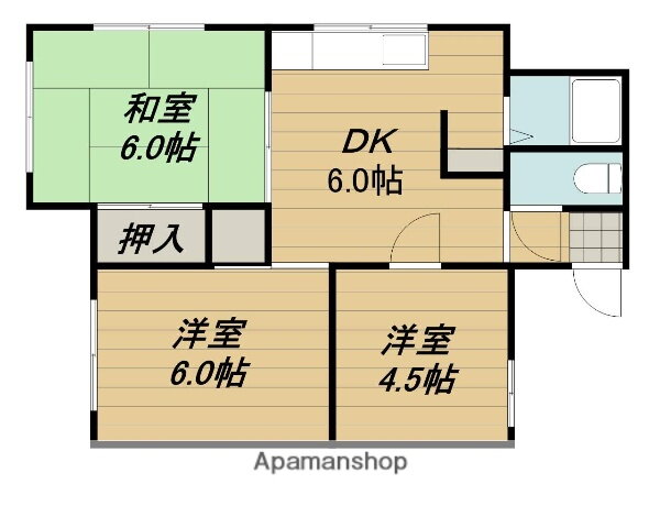 埼玉県さいたま市南区内谷４ 武蔵浦和駅 3DK マンション 賃貸物件詳細