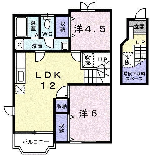 栃木県足利市葉鹿町 小俣駅 2LDK アパート 賃貸物件詳細