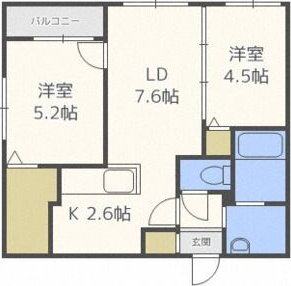 北海道札幌市東区北二十四条東１３ 元町駅 2LDK マンション 賃貸物件詳細