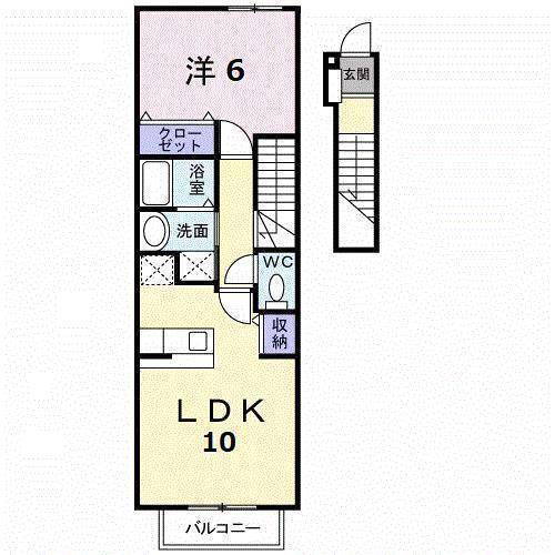 愛媛県松山市平田町 伊予和気駅 1LDK アパート 賃貸物件詳細