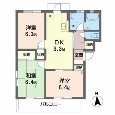 広島県広島市安佐南区祇園１ 下祇園駅 3DK マンション 賃貸物件詳細