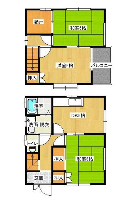 後迫ハイツＡ 3SDK 賃貸物件詳細