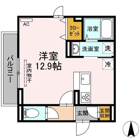 愛媛県松山市小栗７ 土居田駅 ワンルーム アパート 賃貸物件詳細