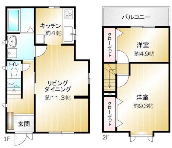 東京都武蔵野市中町２ 三鷹駅 2LDK 一戸建て 賃貸物件詳細
