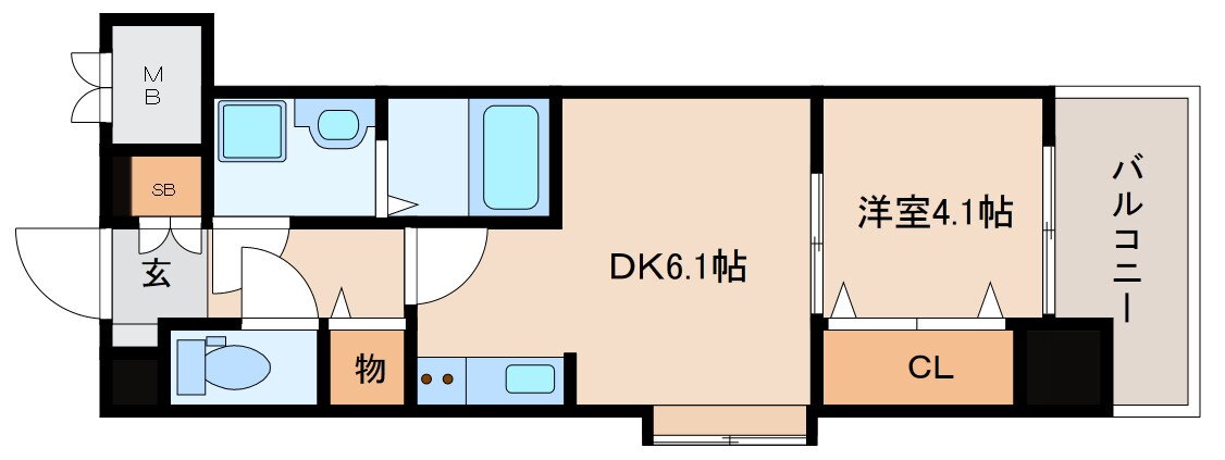大阪府大阪市東淀川区淡路１ 新大阪駅 1DK マンション 賃貸物件詳細