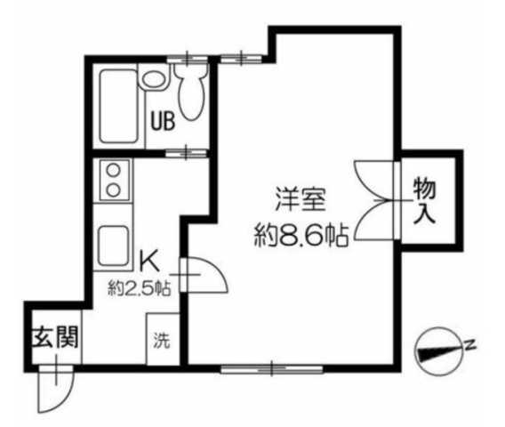 オークハウス 1階 1K 賃貸物件詳細