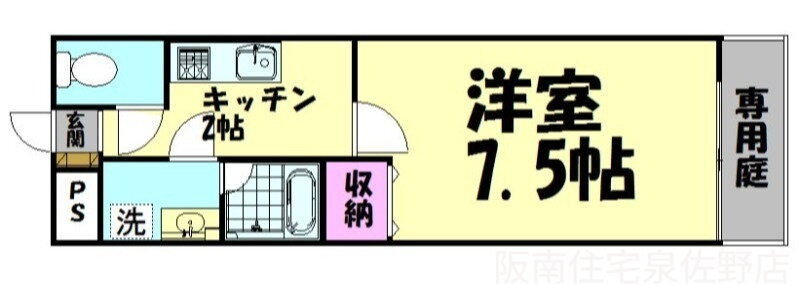 大阪府泉南市岡田５ 岡田浦駅 1K アパート 賃貸物件詳細