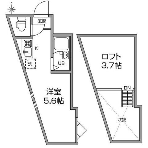 東京都新宿区中落合１ 中井駅 ワンルーム アパート 賃貸物件詳細