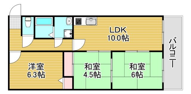 大阪府大阪市西淀川区姫島２ 姫島駅 3LDK マンション 賃貸物件詳細