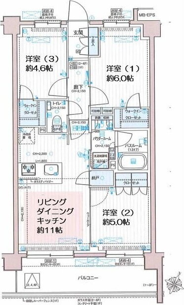 神奈川県横浜市緑区十日市場町 十日市場駅 3LDK マンション 賃貸物件詳細