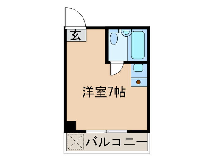 ＭＳパールマンション 2階 ワンルーム 賃貸物件詳細
