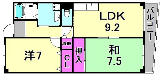 兵庫県尼崎市稲葉荘３ 立花駅 2LDK アパート 賃貸物件詳細
