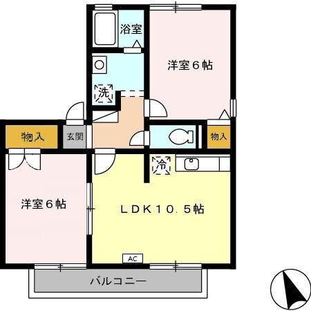 静岡県藤枝市志太２ 藤枝駅 2LDK アパート 賃貸物件詳細