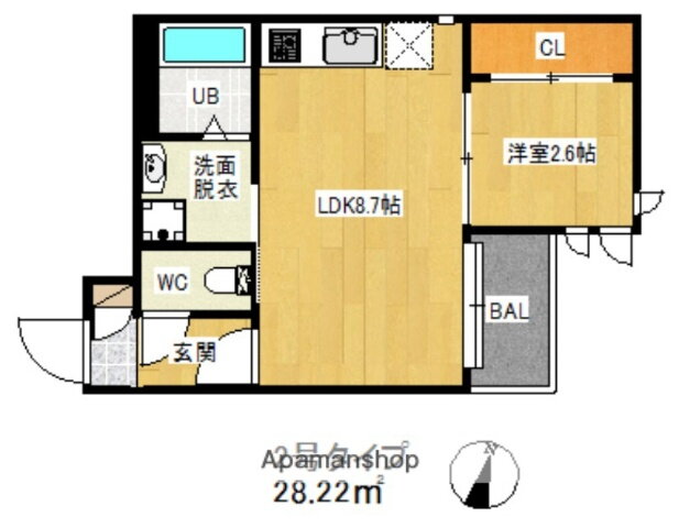 福岡県福岡市西区周船寺３ 九大学研都市駅 1LDK アパート 賃貸物件詳細