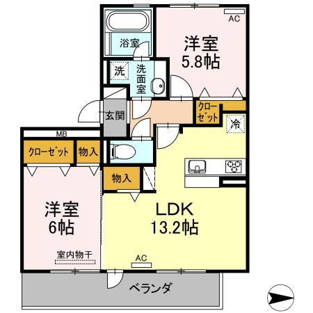 愛知県名古屋市港区十一屋２ 稲永駅 2LDK アパート 賃貸物件詳細