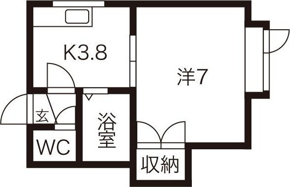 北海道札幌市東区北二十八条東１２ 元町駅 1DK アパート 賃貸物件詳細