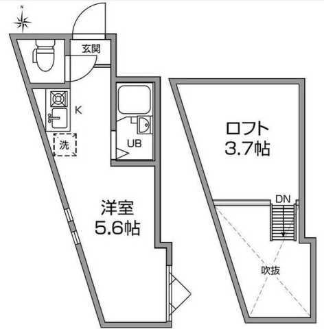 東京都新宿区中落合１ 中井駅 ワンルーム アパート 賃貸物件詳細
