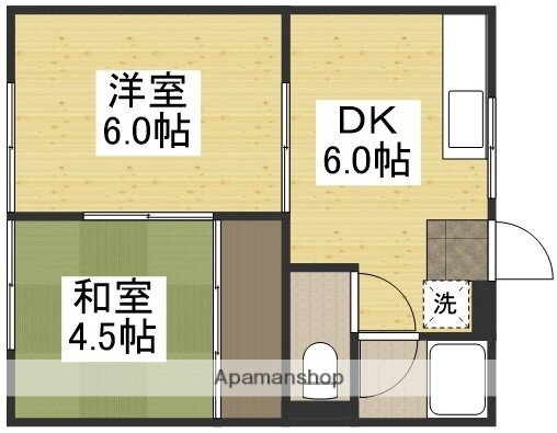 藤和コーポＩＩ 1階 2DK 賃貸物件詳細