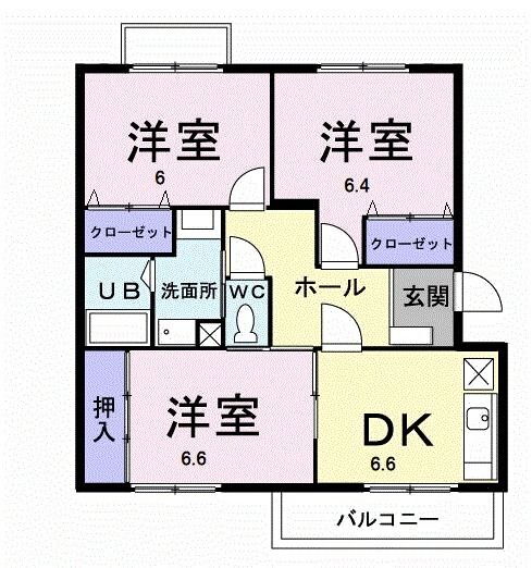 千葉県大網白里市駒込 大網駅 3DK マンション 賃貸物件詳細