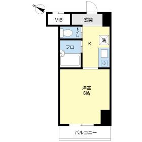 ハーバーメゾン弁天 6階 1K 賃貸物件詳細